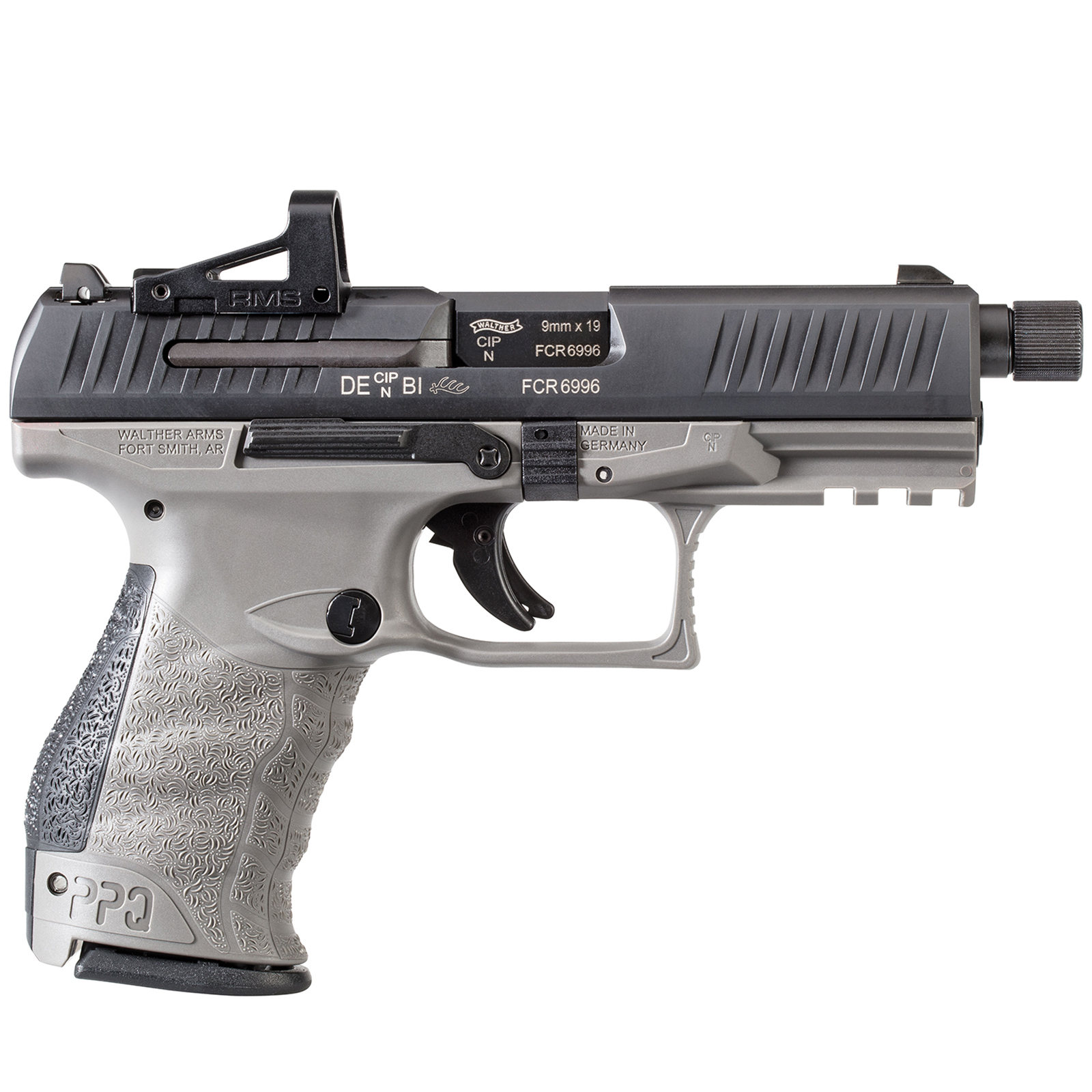 WALTHER PPQ M2 Q4 TAC Combo 4.6" Set Luftpistole + Leuchtpunktvisier – Bild 2