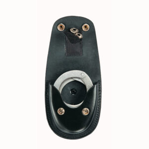 AKAH Handfesseltasche Blankleder schwarz