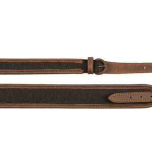 AKAH Gewehrriemen Elchleder & Loden mit Kork-Unterlage