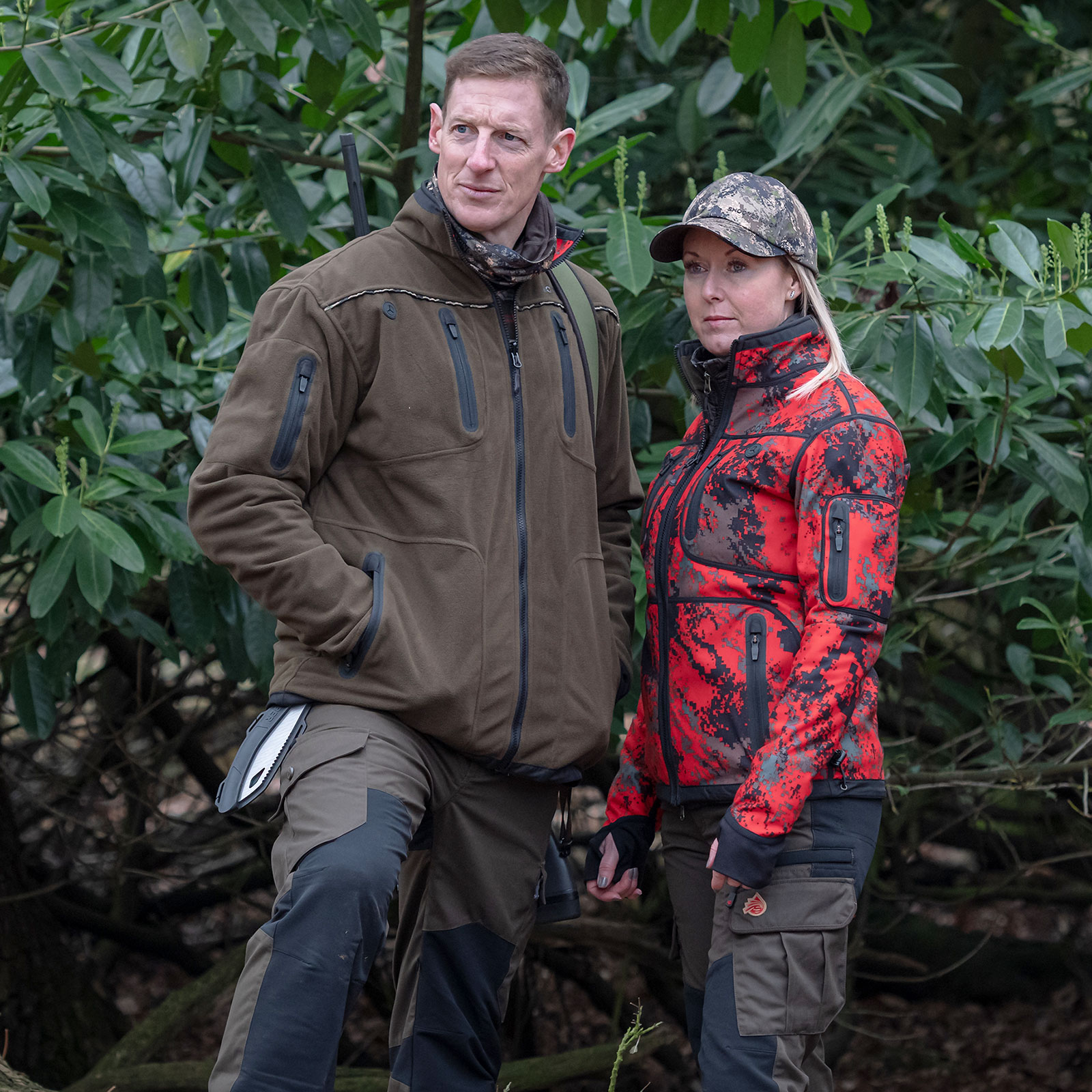 SHOOTERKING Softshell Jacke wendbar Forest Mist rot – Bild 8