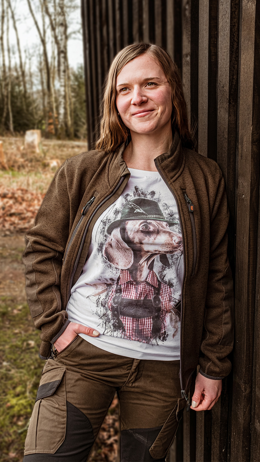 HOUSE OF HUNTING Strickfleece-Jacke BIRGITTE – Bild 30