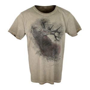 ALMTRACHT T-Shirt Hirsch, braun