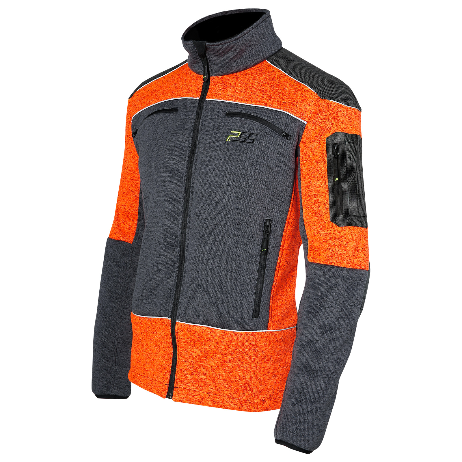 PSS X-treme Arctic Faserstrickjacke grau/orange – Bild 20