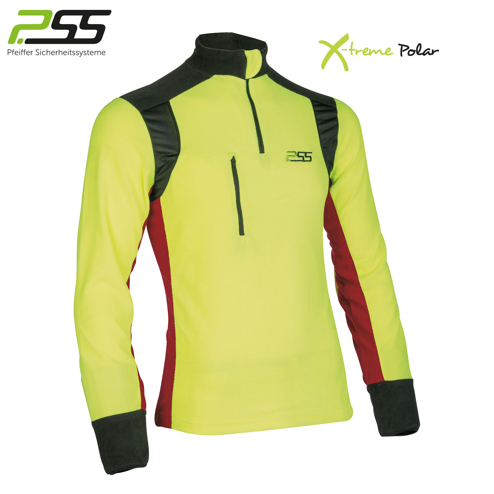 PSS X-treme Polar Fleeceshirt gelb/rot – Bild 17