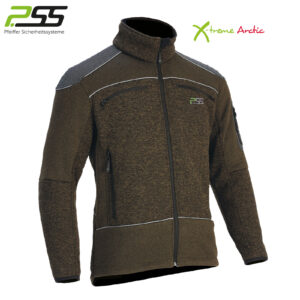 PSS X-treme Arctic Faserstrickjacke grün/melange