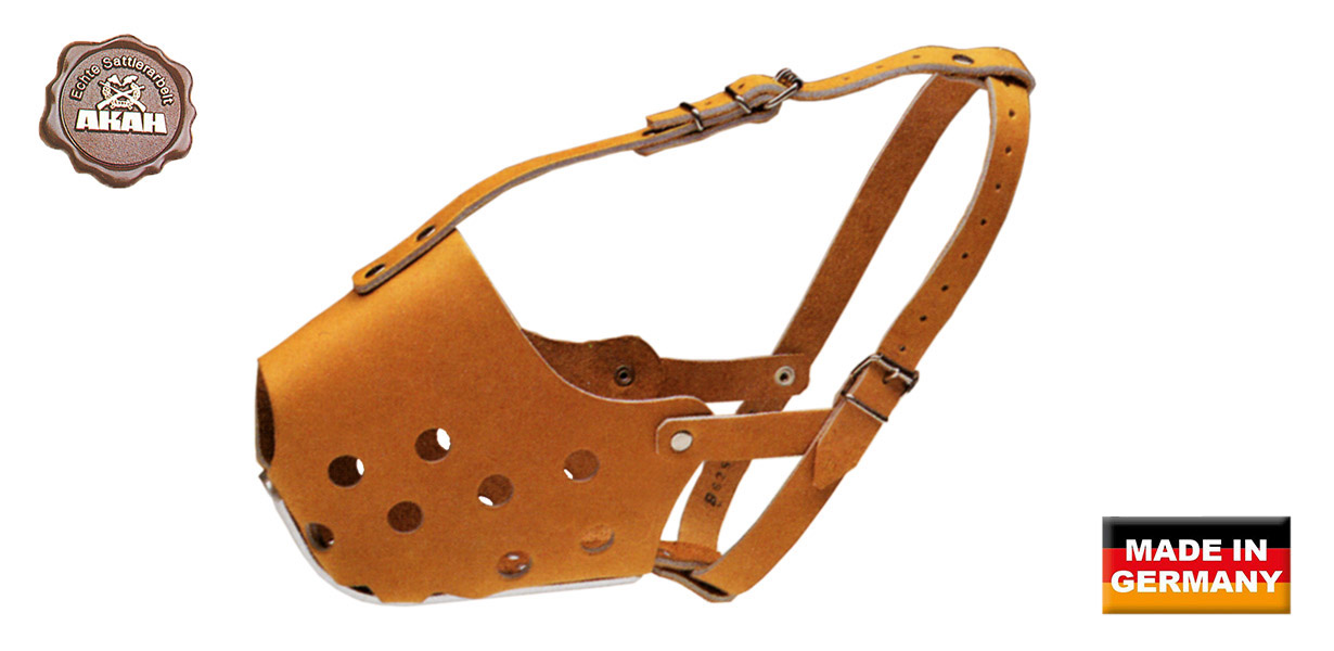 AKAH Maulkorb Quasi aus Leder – Bild 2