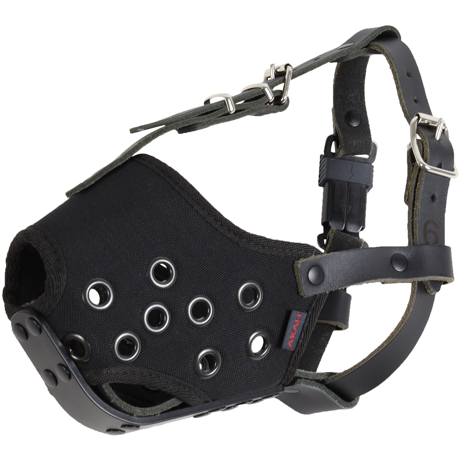 AKAH Maulkorb "Quasi" aus Cordura mit Aluminiumschiene – Bild 3