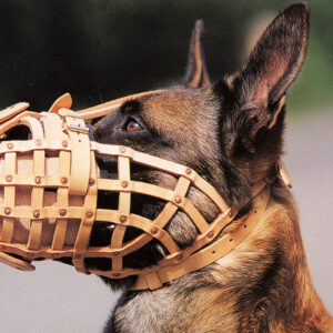 AKAH Maulkorb Mechelaar aus Leder